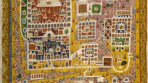 Pilgrimage picture of Satrunjaya, Gujarat, western India, about 1800, private collection