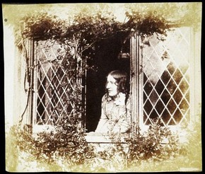 Benjamin Brecknell Turner, 'Agnes Chamberlain at the Window, Bredicot Court', about 1854.