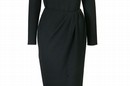 Donna Karen, black wool day dress, about 1985. Museum no. T.98-1998