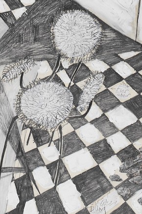 Design for the entrance hall of a Marylebone flat (detail), David Connor, 1985. Museum no. E.5-2007