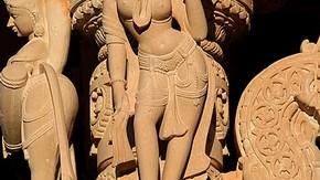 Apsara from the Jain Temple at Potters Bar, Photographed by Ravin Mehta, 2006, Reproduced with permission of the Oshwal Association (UK) Apsara from the Jain Temple at Potters Bar Photographed by Ravin Mehta 2006 Reproduced with permission of the Oshwal 