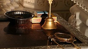 Ritual Objects from Jain Temple at Potters Bar, Photographed by Ravin Mehta, 2006, Reproduced with permission of the Oshwal Association (UK)