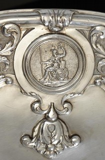 Marlborough Ewer and Basin (detail), Elie Pacot, 1711-12. Museum nos. M.4, 5-2007