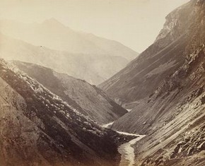 Samuel Bourne, The Buspa Valley, at Sancha, 1866. Museum No. 53121