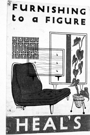 Figure 1. Heal's poster, original artwork. Photography by Helen Lindsay