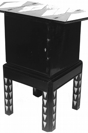 Figure 1. The smoker's cabinet before conservation. Photography by V