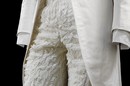 Thom Browne, Silk faille morning coat, linen shirt, ruffled cotton shorts, silk bow tie, nylon sleeve garters, Spring/Summer 2007