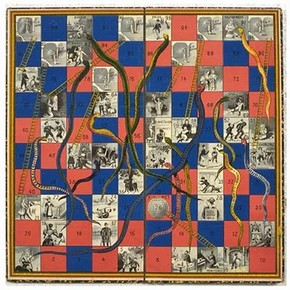 Game of Snakes & Ladders, 1895, Museum no. MISC.423-1981