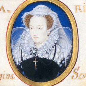 Miniature portrait of Mary Queen of Scots, Nicholas Hilliard, 1578-9. Museum no. P.24-1975.