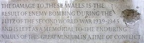 David Kindersley, Commemorative inscription on the Aston Webb façade of the V