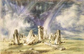 John Constable, 'Stonehenge, Wiltshire', 1836. Museum no. 1629-1888.