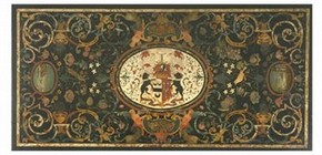Scagliola table top, 18th century. Museum no. W.6-1933