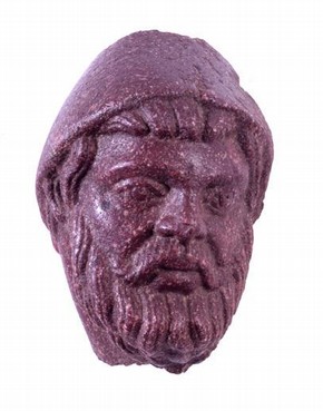 Head of a warrior, possibly 4th century. Museum no. A.102-1956