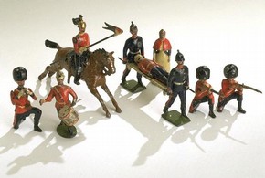 Lead toy soldiers, 1902. Museum no. Misc.39-1969