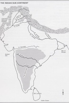 Map: the Indian SubContinent