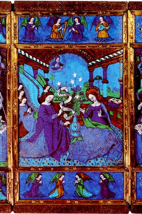 Triptych, about 1500. Museum no. 552-1877