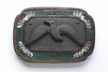Cloisonné nail-cover (kugikakushi). Museum no. M.293-1912