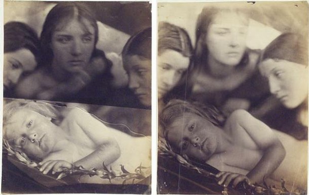 Left: Hosanna 1865, Albumen print from wet collodion-on-glass negative, Museum no. Ph 244-1982, Provenance not documented, Right: Hosanna 1865, Albumen print from wet collodion-on-glass negative, Museum no. Ph 243-1982, Provenance not documented.