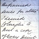 Detail of letter from Julia Margaret Cameron to Mr Cole, May 20 Saturday 1865.