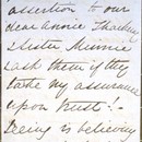 Detail of letter from Julia Margaret Cameron to Henry Cole, 21 February 1866.
