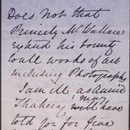 Detail of letter from Julia Margaret Cameron to Henry Cole, 24 December 1872.