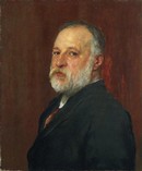 G.F. Watts, 'Portrait of Constantine Alexander Ionides', about 1880. Museum no. CAI.1141