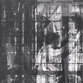 Figure 3: Detail of transmitted light photograph of 'Paul Preaching'