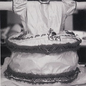 Fig. 2: The Xmas Cake Dress before conservation. Museum no. Misc. 172-1984