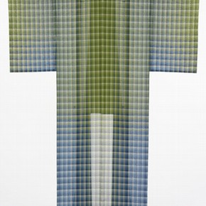 Blue Mountains and Green Rivers, kimono, Tsuchiya Yoshinori, 2004. Museum no. FE.144-2006