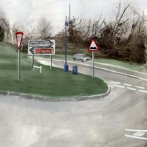 Leah Fusco. Book entitled 'The Long Man', inkjet prints from original artwork in watercolour and gouache, professionally bound. 