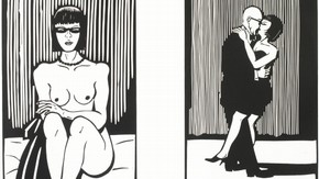 Andrzej Klimowski. Artwork to 'Horace Dorlan', linocut. Published by Faber and Faber, London, 2007.