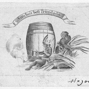Tradecard of Ignatius Sancho, 1772-1780, engraving on paper. Museum no. F.118:194