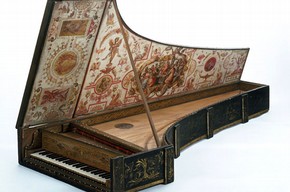 Buffo harpsichord, Giovanni Antonio Buffo, Venice, 1574. Museum no. 6007:1 to 3-1859