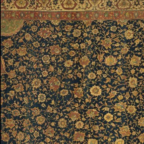 Detail showing the filler patterns in the Ardabil carpet
