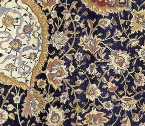 Detail showing pile of Ardabil Carpet