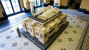 Figure 2. A.186-1969 Moyle Finch Monument as installed in the Dorothy and Michael Hintze Galleries in 2007 (Photography by Peter Kelleher, V