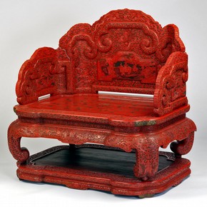 Throne of the Emperor Qianlong, China, 1775-80. Musuem no. W.399-1922