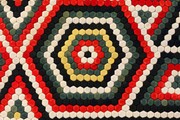 Detail of Military quilt, William Brayley, about 1880s. Museum no. T.58-2007