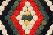 Close-up detail of Military quilt, William Brayley, about 1880s. Museum no. T.58-2007