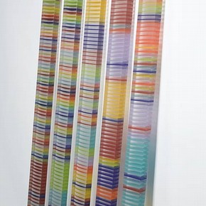 Colorbox 1-5, Jun Kaneko, 2006. Museum no. C.109:1-5-2007