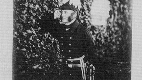 Fig 2. Photograph of 'Major General Estcourt', before conservation. Museum no. Ph.343-1979