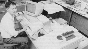 Fig. 1. Edward Then in the Microscopy Laboratory