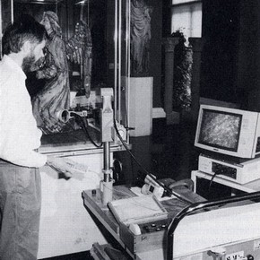 The new Finlay Vision Moritex Video Microscope system in operation