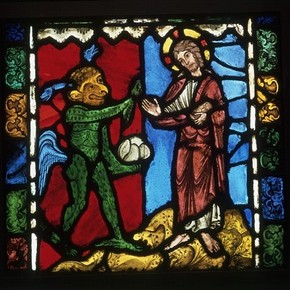 Temptation in the Wilderness - The First Temptation of Christ, about 1170-80. Museum no. C.107-1919