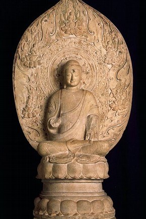 Buddha Sakyamuni, 550-77. Museum no. A.36-1950