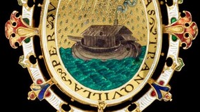 Locket known as The Heneage Jewel or The Armada Jewel, painting by Nicholas Hilliard, about 1595. Museum no. M.81-1935