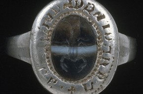 Ring, maker unknown, setting 15th century, centre 2nd century BC-1st century BC. Museum no. 724-1871