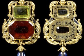 Prophylactic pendant, maker unknown, about 1540-60. Museum no. M.242-1975, given by Dame Joan Evans