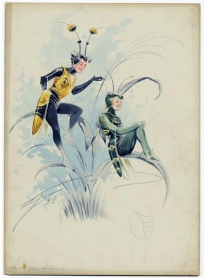 Costume design for Insects, Attilio Comelli, Theatre Royal, Drury Lane, England, 1907. Museum no. 2006AH6350