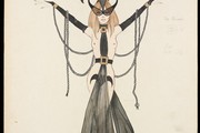 Showgirl costume design for The Gallows in 'Miss Otis Regrets', Ronald Cobb, 1970. Museum no. S734-1996 